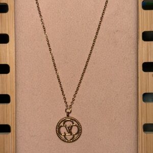 Stainless Steel Gold Pendant Necklace